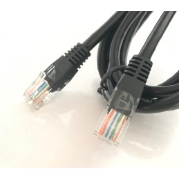 3 pcs. - Network cable Cat.5e UTP Rj45 / Rj45 8 pin 3mt black color
