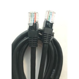 3 piezas. - Cable de red Cat.5e UTP Rj45/Rj45 8 pin 3mt color negro