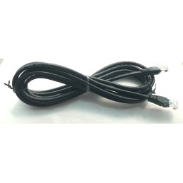 3 piezas. - Cable de red Cat.5e UTP Rj45/Rj45 8 pin 3mt color negro