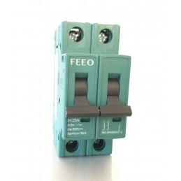 Magneto Termico CC Corrente Continua FEEO FPV-63 2P (2 Polo) 25A 550VDC