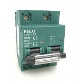 Magneto Termico CC Corrente Continua FEEO FPV-125 2P (2 Polo) 125A 550VDC
