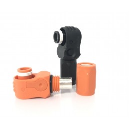 Coppia Connettori per batteria Pylontech Arancione / Nero EV Amphenol Industrial SLPPA25BSB SLPPA25BSO, Femmina 120A