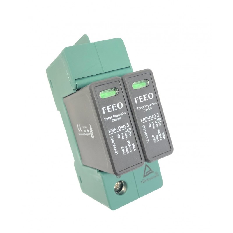 Scaricatore di Sovratensione FEEO FSP-D40 800V 2 Poli Spd 20-40KA