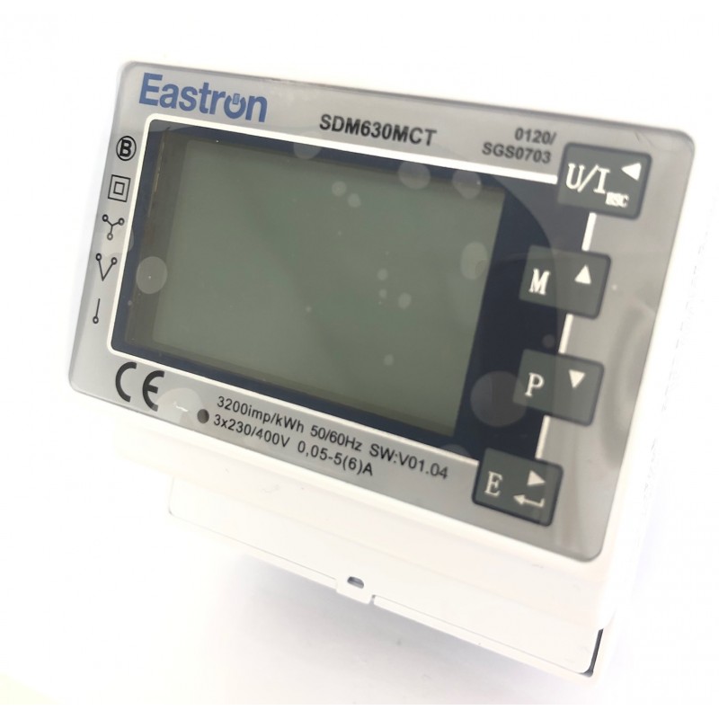 Eastron SDM630MCT Contatore Monofase / Trifase AC 400V Digitale Modbus Certificato MID versione V01.04