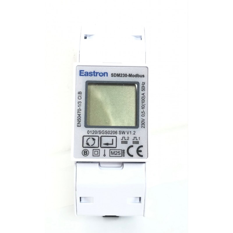 Eastron SDM230 Modbus Contatore di Energia certificato MID AC Multifunzione 100A 230V