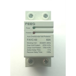 AC Protection Relay Over / Under Voltage FEEO FAVC-63 63A